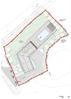 Building land 848 m², Hum - building permit and project - 8