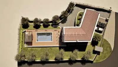 Building land 848 m², Hum - building permit and project - 3