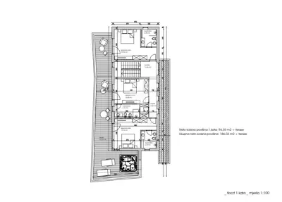 Kanfanar, surrounding area, plot with a project for a beautiful house - 13