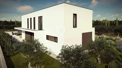 Kanfanar, surrounding area, plot with a project for a beautiful house - 10