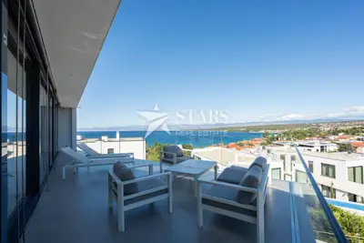 Krk, Malinska - luxuriöses Penthouse in Rovi, Pool, Aufzug und Meerblick - 16