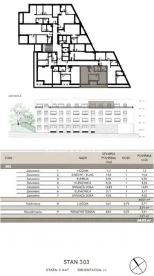 Prodaja, Stan, Črnomerec, Kuniščak, 3s, 64 m² - 3