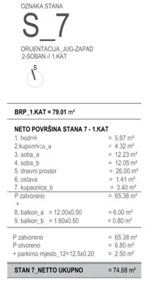 Stan 77 m², Čiovo - mirno okruženje blizu Trogira - 3
