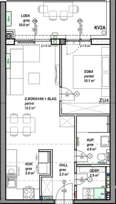 Apartment for sale in Globetka, 46,2 m² - 6