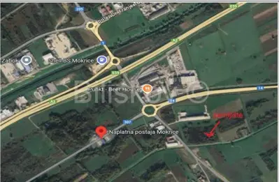 Building land 19 570 m², Mokrice by the main road - 2