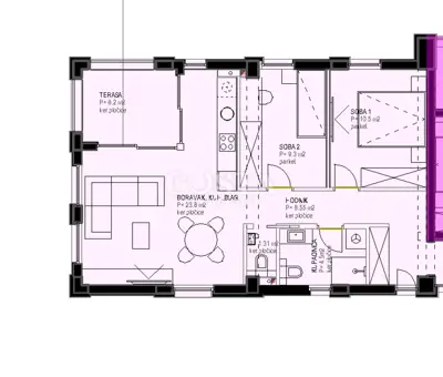 Stan 61 m², Višnjik, Zadar - novogradnja s liftom i garažom - 17