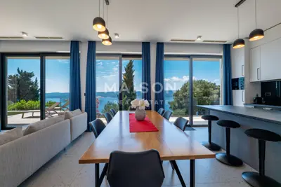 Vila 322 m², Čelina - panoramski pogled na more - 30