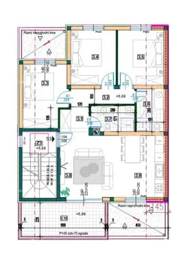 Stan 86 m², Medulin - nova zgrada s 3 spavaće sobe