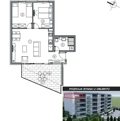 Wohnung 59-99 m², Makarska - Meerblick und Terrasse - 23