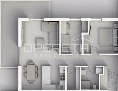 Apartment 77 m², Krapinske Toplice - center, 3-room new build - 4