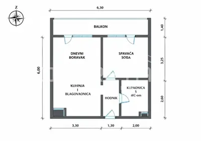 Stan 38 m², Trešnjevka - Sjever, balkon i parkirno mjesto - 11