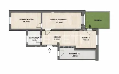 Prodaja, Stan, Britanac, Palmotićeva ulica, 2s, 45 m² - 16