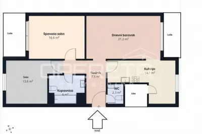 Stan 92 m², Sesvete - 3,5-soban s dvije lođe - 17