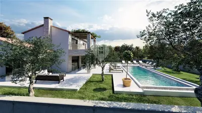 Vila 240 m², Poreč - pogled na more i bazen - 3