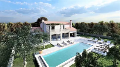 Villa 240 m², Poreč - Meerblick und Pool