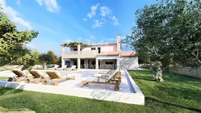 Vila 240 m², Poreč - pogled na more i bazen - 2