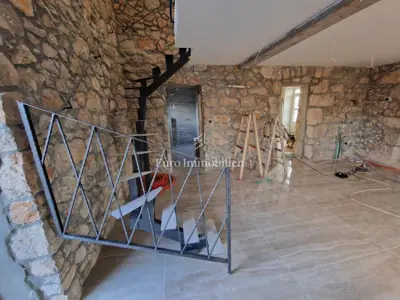 Semi-detached stone house 134 m², Dobrinj - pool and garden area - 12