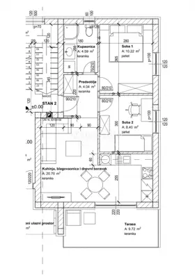 Wohnung 57,67 m², Viškovo - Marčelji, 2 Schlafzimmer und Terrasse - 6