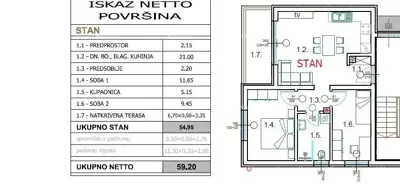 Wohnung 55 m², Pula Zentrum, nahe dem Zentrum und dem Meer - 2