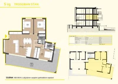 Stan 3S, Stupin Čeline, pogled na more i 30 m do mora - 12