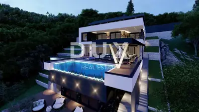 OPATIJA, IČIĆI - Grundstück für eine Villa mit Baugenehmigung 300 m² in der Nähe