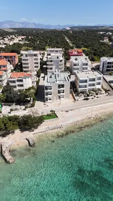 Apartment 49 m², Mandre - first row to the sea, terrace - 10