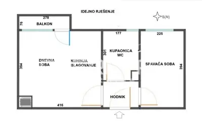 Stan 32 m², Rakovac Karlovac - uz Koranu i balkon - 14