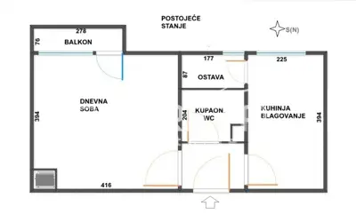 Stan 32 m², Rakovac Karlovac - uz Koranu i balkon - 13