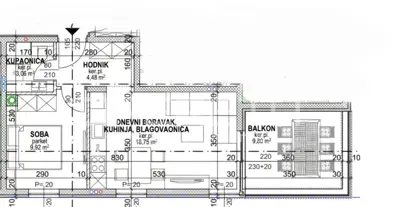 Wohnung 46 m², Povljana - erste Reihe zum Meer - 7