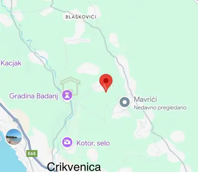 Baugrundstück 975 m², Grižane-Belgrad - ebene Parzelle
