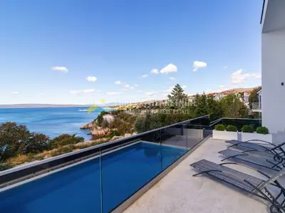 Novi Vinodolski - 70 Meter vom Meer entfernte moderne Villa mit Pool - 2