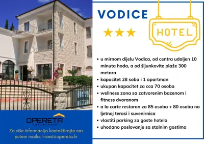 Hotel mit 28 Zimmern, Vodice - in der Nähe des Strandes und des Zentrums