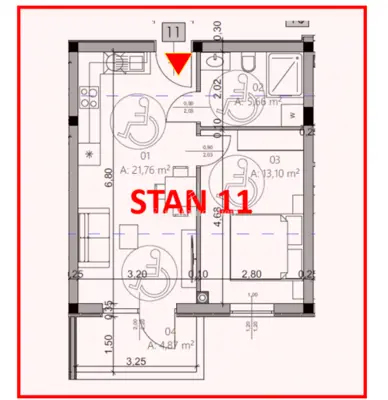 Apartment in Pula, Centar - 1st floor, balcony - 15