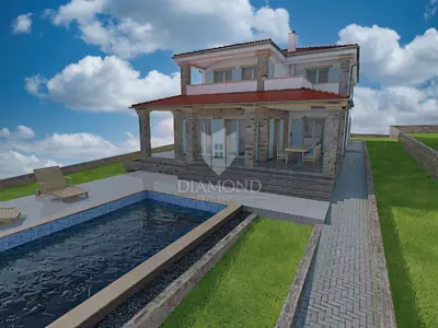 Građevinsko zemljište 1.025 m², Poreč - dozvola za vilu s bazenom - 3