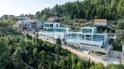 Villa 360 m², Žrnovo auf Korčula, Blick auf den Korčula-Kanal - 11
