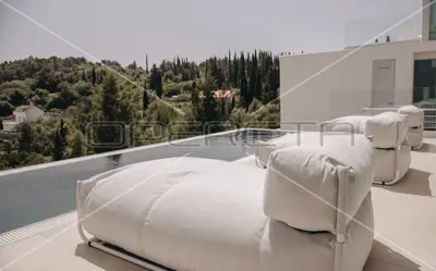 Villa 360 m², Žrnovo auf Korčula, Blick auf den Korčula-Kanal - 17