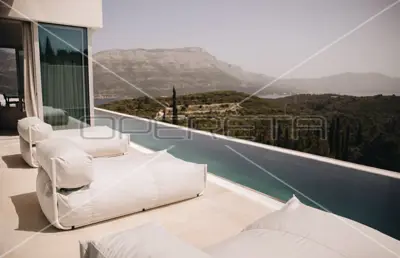 Villa 360 m², Žrnovo auf Korčula, Blick auf den Korčula-Kanal - 7