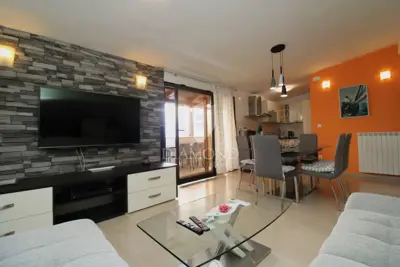 Stan 100 m², Srdoči - pogled na Kvarner i terasa 46 m² - 5