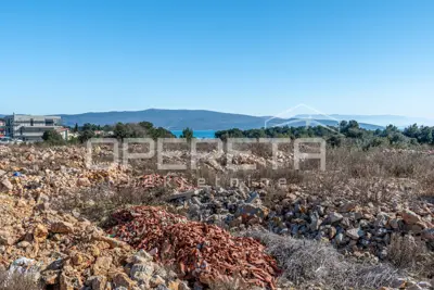 Građevinsko zemljište, Krk, pogled na more i blizina centra