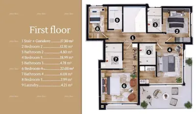 Villa 274 m², Lovrečica, Pool und 2 Parkplätze - 7