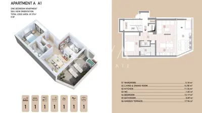 Opatija, luxury apartment with a view, building A apartment A1, for sale - 8