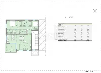 Stan 99,91 m², Bibinje - 3 sobe, terasa i parkirno mjesto - 20