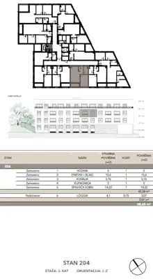 Stan 48.65 m², Črnomerec - novogradnja s loggiom - 2