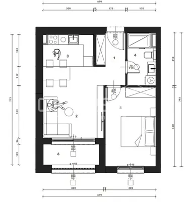 Stan 48.65 m², Črnomerec - novogradnja s loggiom - 3