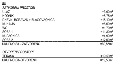 Stan 2S+DB, Nemira kod Omiša, 200 m od mora - 3