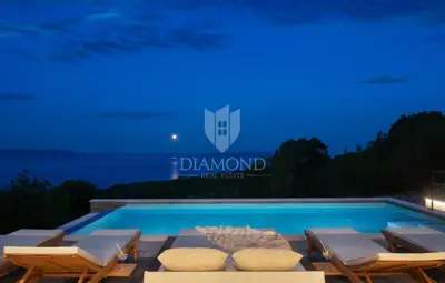 Vila 396 m², Rabac - pogled na more i bazen - 7