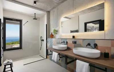 Vila 396 m², Rabac - pogled na more i bazen - 16