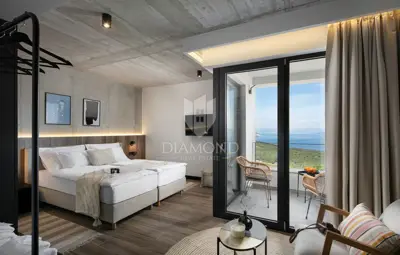 Vila 396 m², Rabac - pogled na more i bazen - 13