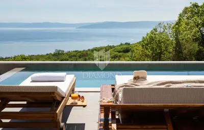 Vila 396 m², Rabac - pogled na more i bazen - 5