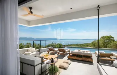 Vila 396 m², Rabac - pogled na more i bazen - 8